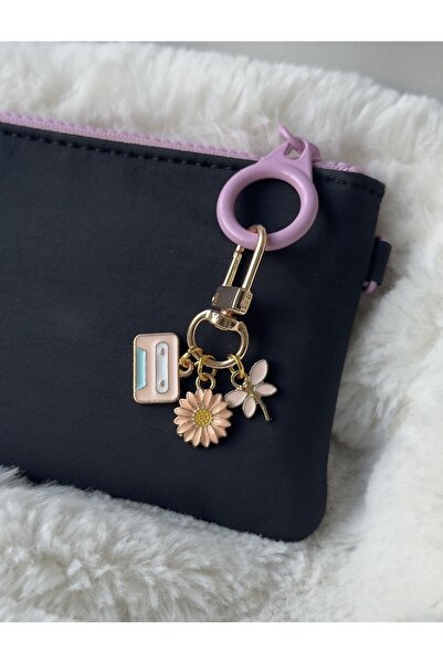 WhimsyWhite ميدالية مفاتيح مينيمال شان، ميدالية مفاتيح ملونة على شكل حقيبة، م...