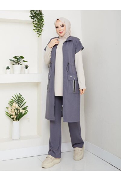 Tebrikler tekstil Women's Winter Hijab Pajama Set Model G3888