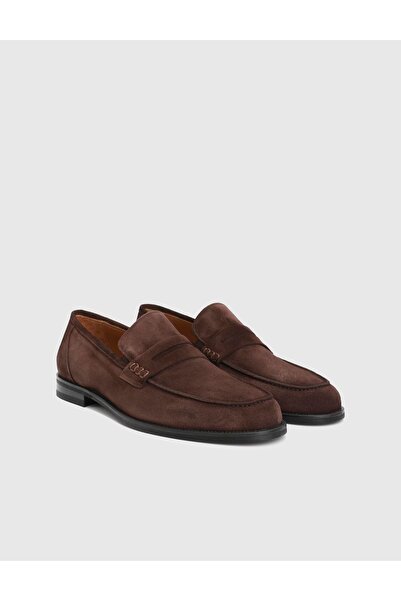 İLVİ Filip Genuine Suede Leather Brown Men's Classic Shoes