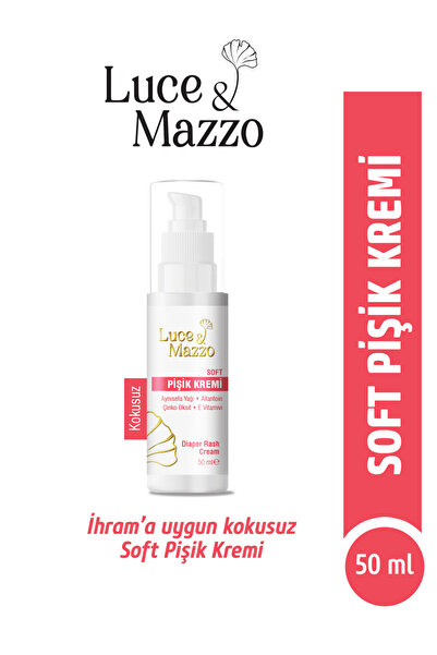 Luce & Mazzo Kokusuz Soft Pişik Kremi 50 ml İhrama uygun Hac ve Umre için