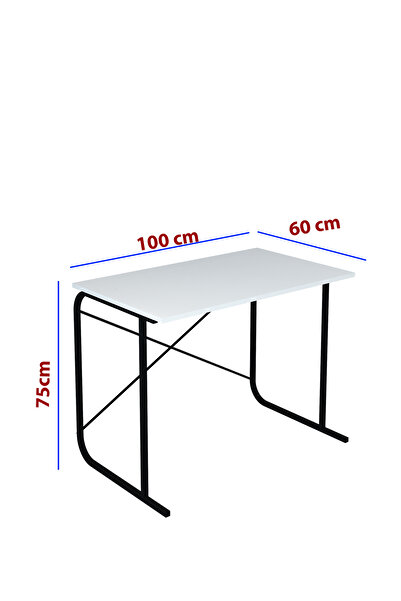 Morpanya Cendy Metal Çalışma Masası Laptop Bilgisayar Masası Ofis Masası 60x100 Cm