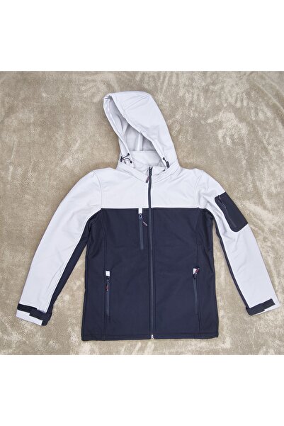 vieso Erkek Softshell Mont Su ve Rüzgar Geçirmez İçi Polarlı Kapşonlu Mont