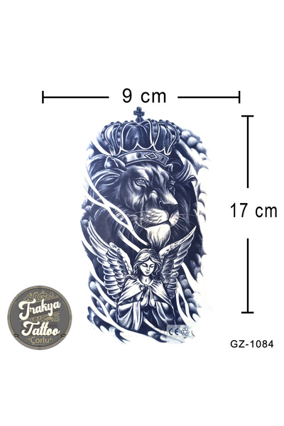 Trakya Tattoo 1 Ay Kalıcı Dövme Aslan ve Melek Geçici Dövme