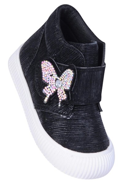 Ayakcenter Herbebe 011 Glittery Black Μπότες για κορίτσια