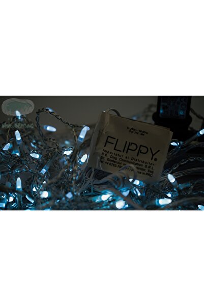 Flippy Christmas Light Garland, 120 m, 2880 LEDs, Cool White, Flash, Interconnectable