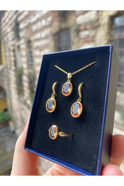 By Atölye Zultanit Taşlı 925 Ayar Gümüş Takım & Set