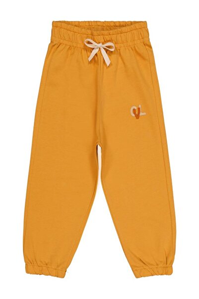 Civil Boys Cvl Embroidered Ornamental Lace-Up Sweatpants for Ages 2-5 - Orang...