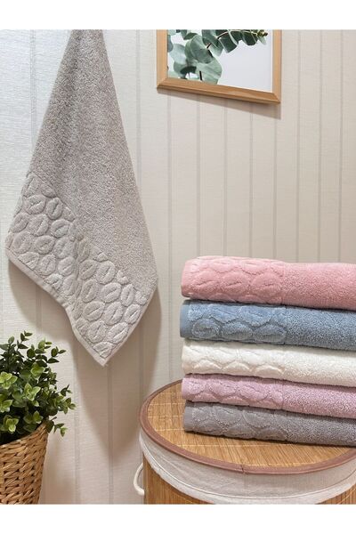 metin tekstil Set de 6 prosoape pentru mâini și față Damla Model 50 x 90