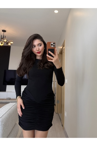Ayça Yaşar Drapeli Tasarım Mini Elbise