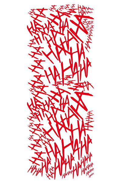 OTO SÜSLEN İSTANBUL 3D Kabartmalı Parlak HA HA HA HA Sticker 50x20cm