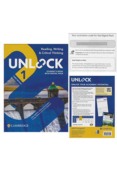 Unlock 1 Reading-Writing & Critical Thinking Student's Book with Digital Pack(3rd) NEW EDİTİONS