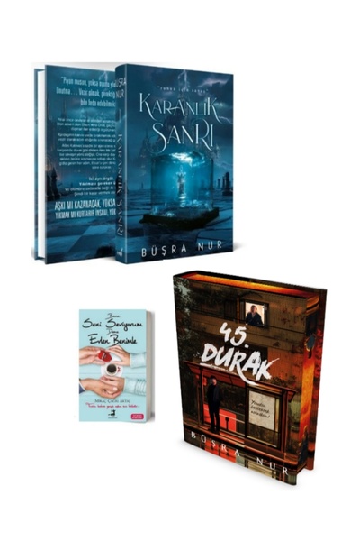 İndigo Kitap Karanlık Sanrı, 45. Durak Büşra Nur 2 Kitap Ciltli Set