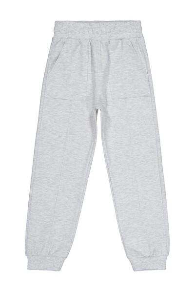 Civil Girls بنطلون رياضي للأعمار من 6 إلى 9 سنوات مع جيب أمامي - رمادي للأعما...