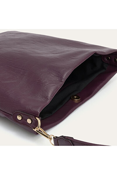 Mudo Women's Shoulder Bag with Crinkle Leather Look