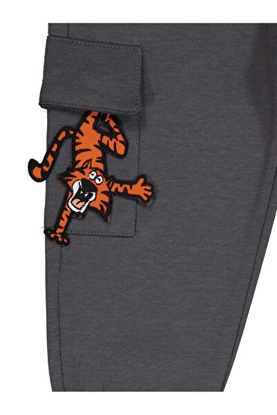 Civil Boys Cebi Kaplan Nakışlı 2-5 Yaş Eşofman Altı - Gri5-6 Yaş