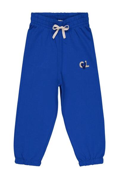 Civil Boys CVL Nakışlı Süs Bağcıklı 2-5 Yaş Eşofman Altı - Mavi 2-3 Yaş