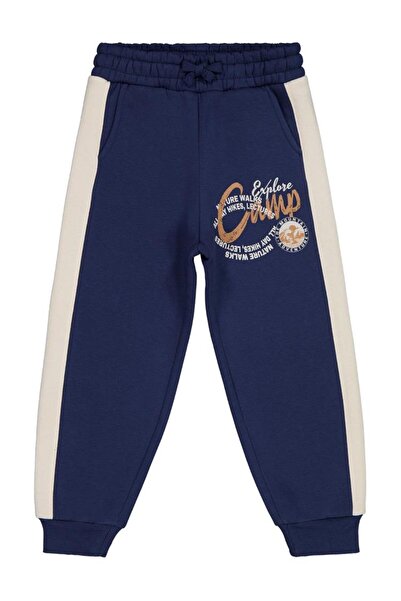 Civil Boys Pantaloni de trening cu imprimeu Camp pentru copii 10-13 ani - Ble...