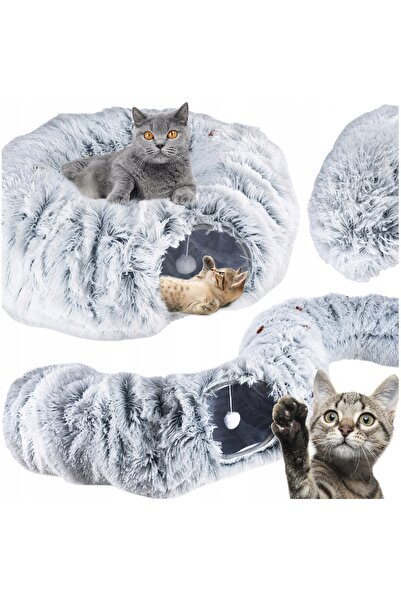 zola Culcus 3 in 1 cu tunel de joaca pentru pisici, transformabil, pernita de...