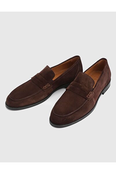 İLVİ Filip Genuine Suede Leather Brown Men's Classic Shoes