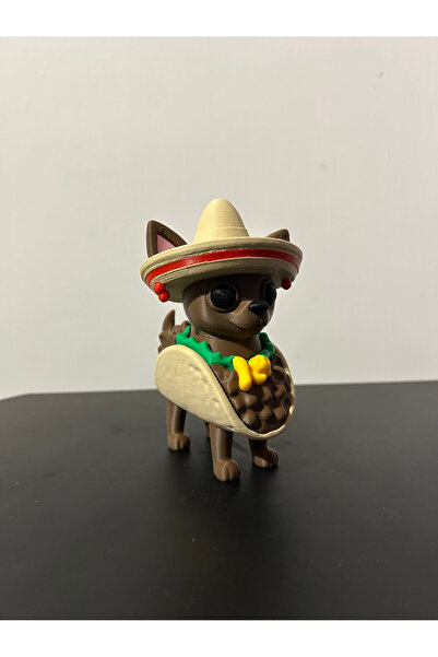 Rüzgar Tasarım Chihuahua Tacossini Tung Tung Sahur Character 10 cm Figure
