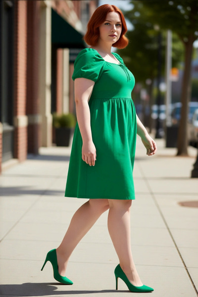 PayBuy فستان نسائي قصير بأكمام بالون وياقة مربعة، مصنوع من القطن بنسبة 100%، ...