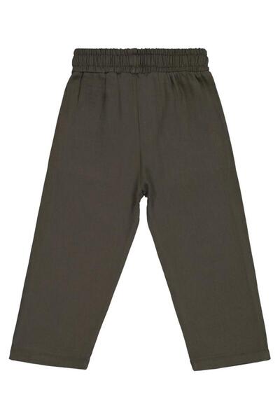 Civil Boys Elastic Waist Ornamental Laced Sweatpants for Ages 2-5 - Khaki2-3 Years
