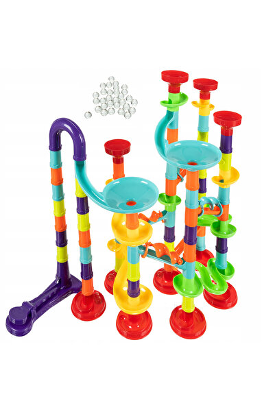 zola Children's toy marble run, super ball races, 110 elements, 36 x 20 x 35 cm, multicolor