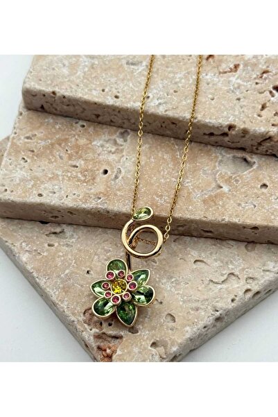 pure age قلادة فولاذية عالية الجودة بتصميم خاص على شكل حديقة زهور من إلديليا