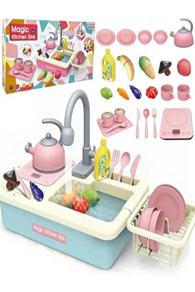 woopie Νιπτήρας με πραγματικό νερό συν κουζίνα και αξεσουάρ – Διαδραστικό παι...