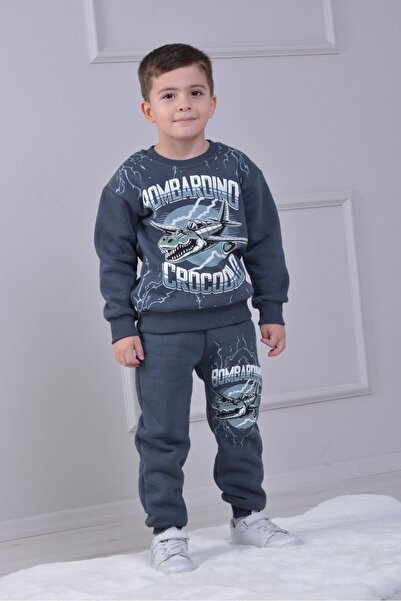 LİLLYPİCCA Boy's Character Patterned 3-Thread Raised 2-Piece Set