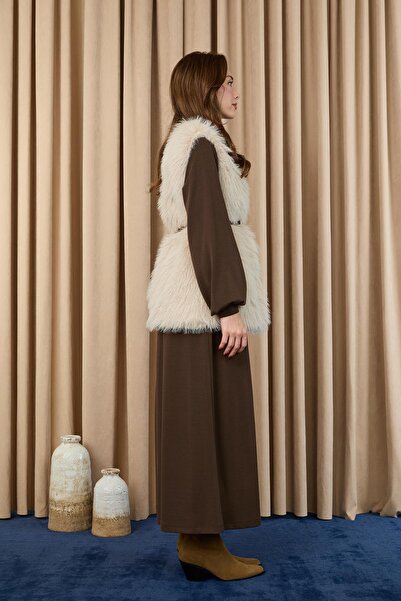 Soul Women's Vest Fur 32408Ylk - Beige