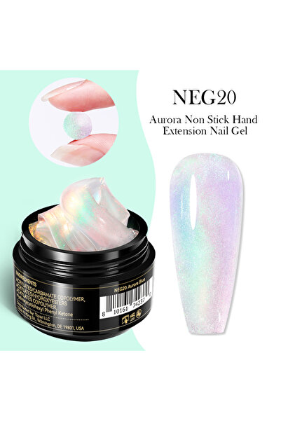 Born Pretty Aurora Non Stick Hand Extension Gel/Kristal Sis Hamur Jel (NEG20)...