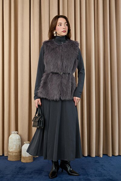 Soul Women's Vest Fur 32408Ylk - Antracite