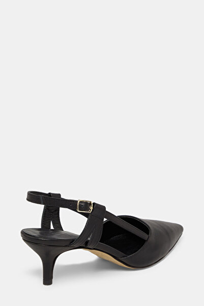 W Collection Leather Mini Heel Shoes