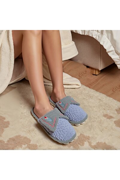 OEM Fluffy and warm slippers for women, F-11