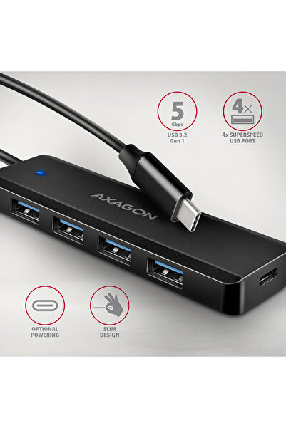Other AXAGON Travel four-port USB-C 5Gbps hub | HUE-C1C