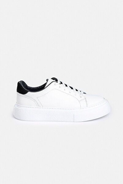 Back And Bond 100% Leather Thermo Sole White Men's Sneaker Shoes