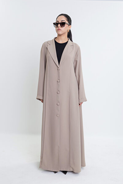 Revna Atelier Luna Kaplama Düğmeli Ferace