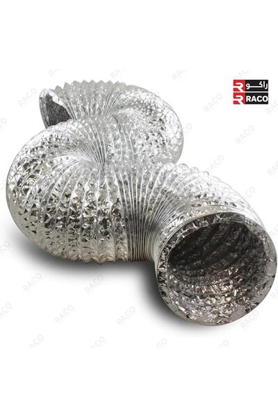 Raco Aluminium Duct Flexible Hose, Aluminium Exhaust Pipe, Dryer Vent Hose (12 INCH)