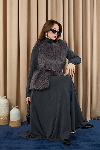 Soul Women's Vest Fur 32408Ylk - Antracite