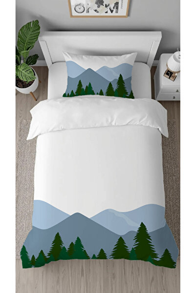 GREENDECOR طقم غطاء لحاف أنيق بتصميم فريد من نوعه مكون من مطبوع قطع بدون ملاء...