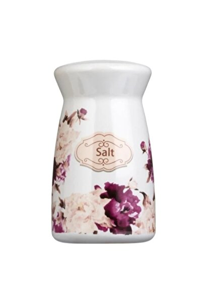 OEM Solniță ceramică cu imprimeu floral, dimensiuni 4,7 x 5 cm, capacitate 60 ml
