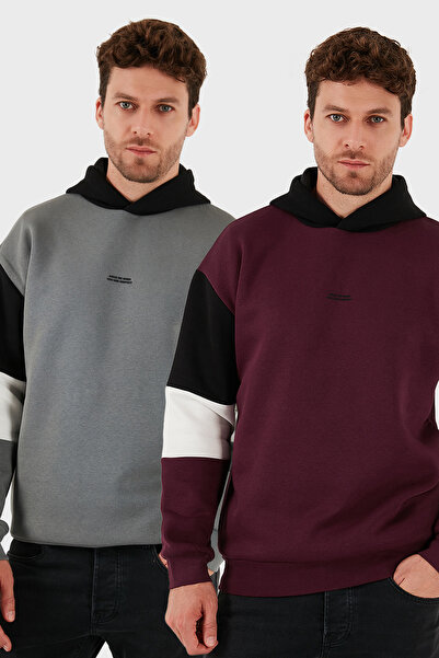 Buratti Бавовняний Relaxed Fit з капюшоном, з м'якою підкладкою, 2-пакетний к...