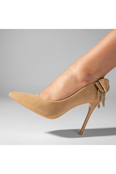 Modlet.ro Women's beige stiletto pumps MOD10989