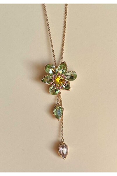 pure age قلادة فولاذية عالية الجودة بتصميم خاص على شكل حديقة زهور من إلديليا