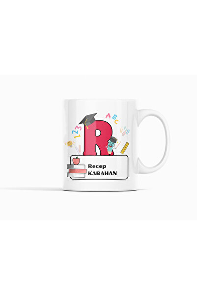Nino Store Special Design Gift B Printed Mug for Teachers Starting with the Letter R