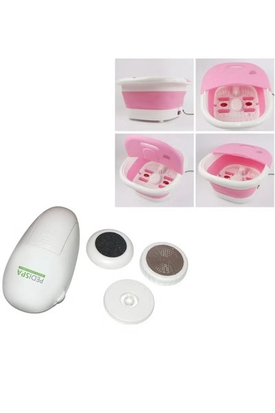 Generic Foot spa with heating and massage function, equipped with a foldable basin to relieve fatigue and stimulate circulation