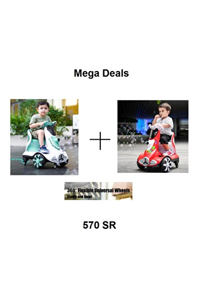 Generic Super Show 2 Balance Scooter with Bubbles Red + Blue