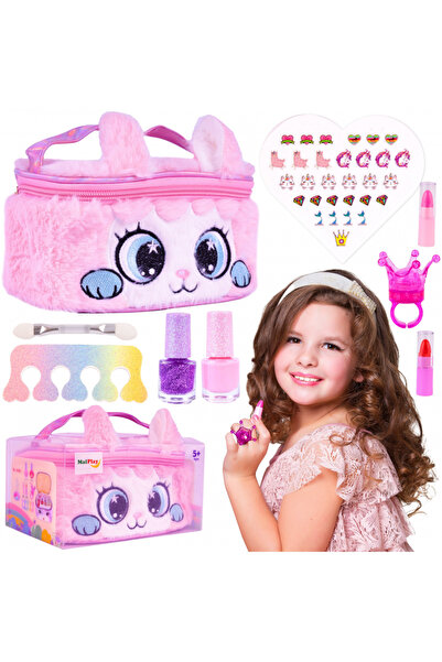 MalPlay Set de machiaj si manichiura pentru copii Malplay, in geantuta elegan...