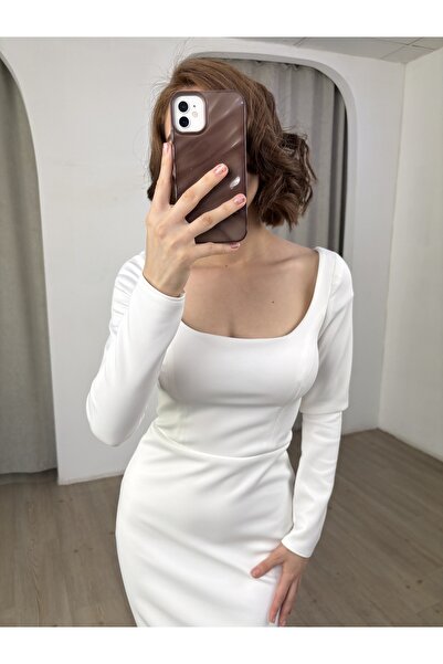 berissima bride Estelle Balık U Yaka Nikah, Nişan Elbisesi